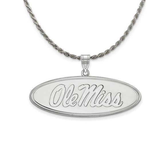 Sterling Silver U. of Mississippi Large ´Ole...
